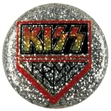 Kiss - Army Glitter Button