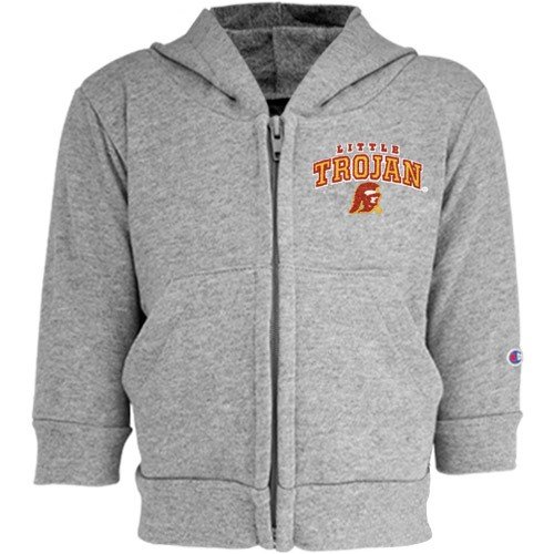 Buy Champion USC Trojans Ash Infant Full Zip Fleece Hoody by Champion