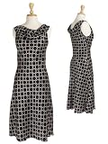 Bias Cut Silk Charmeuse Cocktail Party Dress with Front and Back Cowl Neckline in White & Black