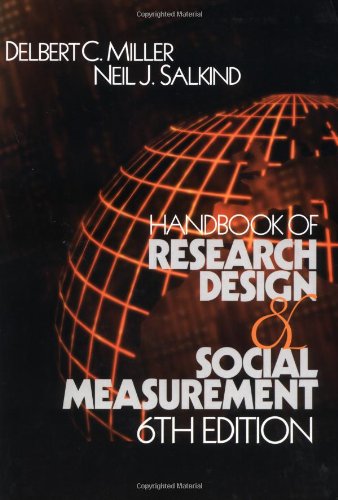 Handbook of Research Design and Social Measurement