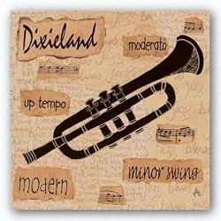 Dixieland Sound by Anji Allen 9"x9" Art Print Poster