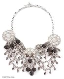 Obsidian choker, 'Wonderful' 3.5 W 14.2 L