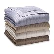 250 thread count Microfiber down alternative blanket Twin size khaki 68"x90