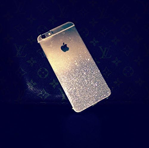 Silver Ombre Glitter Iphone 5 S 6 Plus Samsung Galaxy S5 S6 Transparent Clear (Silver iPhone 6)