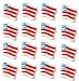 American Flag (40186) Shaped Edible Hard Sugar Decorations (16 pcs) by ThePartyWorks.com