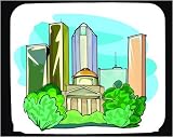 Mouse Pad with buildings, capital, city