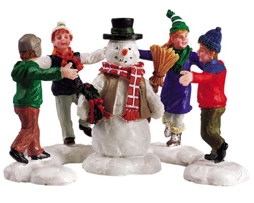 cover of Lemax Christmas Village Collection Ring Around The Snowman 3-Piece Set #52112