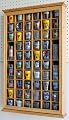 56 Shot Glass Shooter Display Case Holder Cabinet Wall Rack w/Glass Door (SC56-OA)