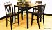 All new item 5 pc espresso finish wood counter height small dining table set