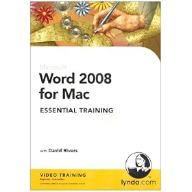 Word 2008 for Mac Essential Training (PC DVD)