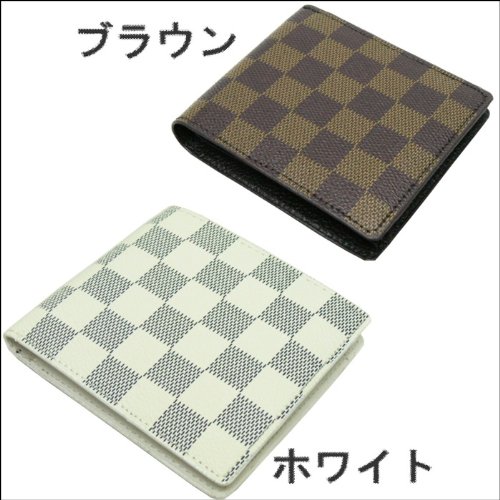 （リッキーアンドヒッキー）Rickey&Hickey　ブロックチェック2つ折り財布