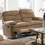 Harmon Reclining Microfiber Love Seat