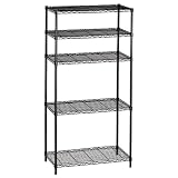 5-Tier Wire Shelf - Black