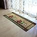 yazi Fabric Kitchen Mat Area Rug Fresh Picked Apples Non-Slip Rubber Backing Floomat,47x18 Inches