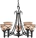 Minka 975-1-138 5 Light Aspen Redo, Aspen Bronze