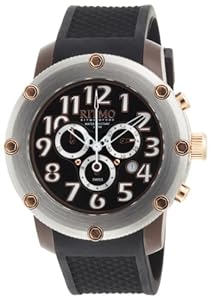 Ritmo Mundo Men's 241 Brown Carnival Quartz Chrono Black Dial Watch