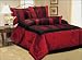 7 Piece Faux Silk Leopard Printing Comforter Set Bedding-in-a-bag, Red - Queen 7 Piece Faux Silk Leopard Printing Comforter Set Bedding-in-a-bag, Red - Queen