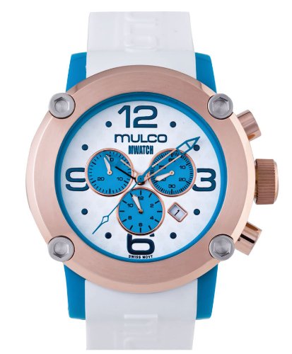MULCO Chronograph White and blue dial watch MW2-9633-013 MULCO Chronograph White and blue dial watch MW2-9633-013