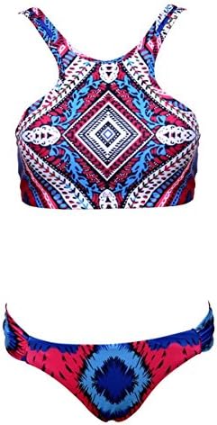 Blue Novelty Swimsuit Sexy Two Pieces Bikini Swimwear Size M