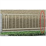 YKK　自由柱　T80　レスティナフェンス20型用　YFE-20　【アルミフェンス　柵】 　ブラウン