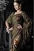 Green and Black Party Wear Sequined Embroidered Georgette Sari