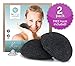 Konjac Sponge with Activated Charcoal - 2 Pack - Konjac Facial Sponge - FREE All-Natural Skin Care eBook & Suction Hook - La Lune Naturals 100% Pure Konjac Cleansing Sponge, Facial Cleansing for Acne