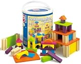 Heros Wooden Stacking Blocks 100 Piece Set "Little Architect": Ages 2 & up