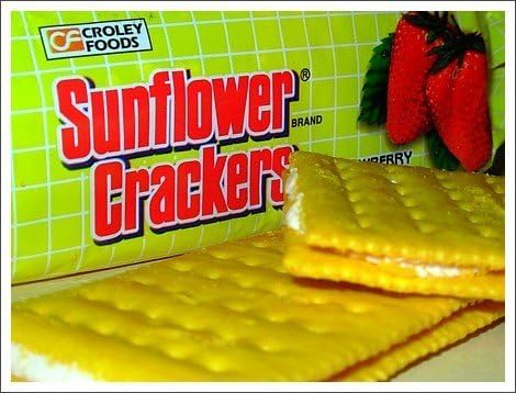 Crodley Foods - Sunflower Crackers - strawberry Cream Sandwich - 7 oz / 189 g - Product of the Philippines by Croley foods