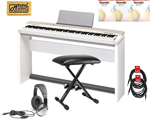 Casio Privia PX-160 Digital Piano Deluxe TMS Bundle- Gold