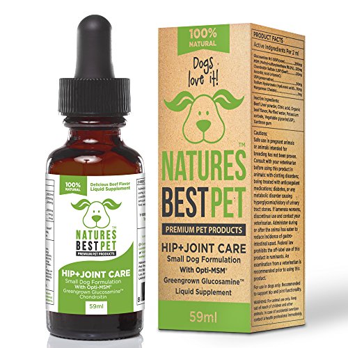 Glucosamine Chondroitin for Dogs Liquid MSM Supplement 100 Natural