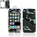 Military Army Woodland Camouflage Design Snap-On Cover Hard Case Cell Phone Protector for Apple iPhone i-Phone 3G