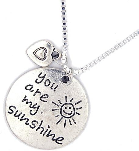 You Are My Sunshine Charm Pendant Necklace