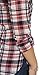 Women's Classic Collar Button Down Roll Up Long Sleeve Cotton Plaid Shirt