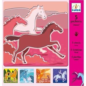DJECO Stencil Set - Horses