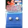 Fake Piercing Earrings with Clear CZ (Magnetic)