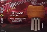 Wireless Door Chime Kit 150ft range 8-note 2-note solid wood cover