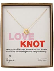 Dogeared "Love" Love Knot Necklace, 18"+2" Extender