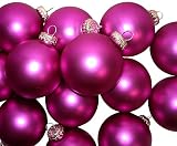 Set of 9 Matte Fuschia Pink Glass Ball Christmas Ornaments 2.75 # 61710670808