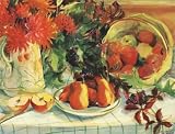 Apples and Pears - Artist: Sue Wales - Art Print on Canvas - Image Size: 24.00 by 18.00 inches Art Print on Canvas
