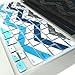TOP CASE - Chevron Zig-Zag Silicone Keyboard Cover Skin for MacBook 13