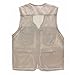 ZQXPP MJ114 Men's Outdoor Multifunction Multi-Pocket Pierced Fishing Vest Photo Journalist's Vest Beige