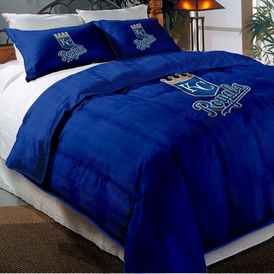 MLB Kansas City Royals Twin/Full Embroidered Comforter Set