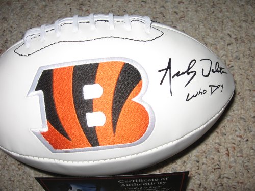 Andy Dalton signed autographed Cincinnati Bengals logo football