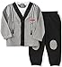 Calvin Klein Baby Boys' Cardigan with Patched Pants Set