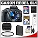 Canon EOS Rebel SL1 Digital SLR Camera & EF-S 18-55mm IS STM Lens with 32GB Card + Battery + Case + Filter + Accessory Kit