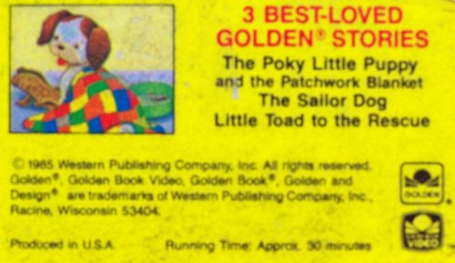 3 Best-loved Golden Stories ~ Poky Little Puppy, Sailor Dog, Little Toad