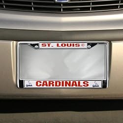 St Louis Cardinals Chrome License Plate Holder