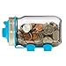 Jarware 82637 Piggy Bank Lid for Regular Mouth Mason Jars, Blue