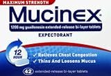 Mucinex Maximum Strength Extended-Release Bi-Layer Tablets, 42 Count