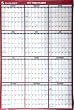 AT-A-GLANCE Recycled Vertical/Horizontal Erasable Wall Planner, Med Wall, Red, 2012 (PM26-28)